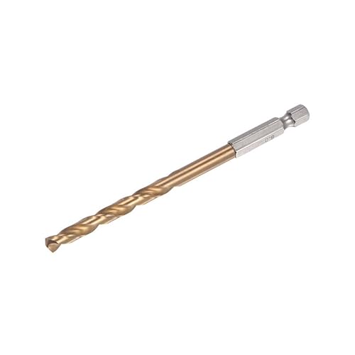 1 Stück Sechskantschaft Titan M35 HSS Spiralbohrer 6/7/8/9/10/11/12/13 mm Sechskant-Spiralbohrer mit 1/4 Zoll Schaft Bohrwerkzeug Elektrowerkzeuge(12mm) von MULONGOR