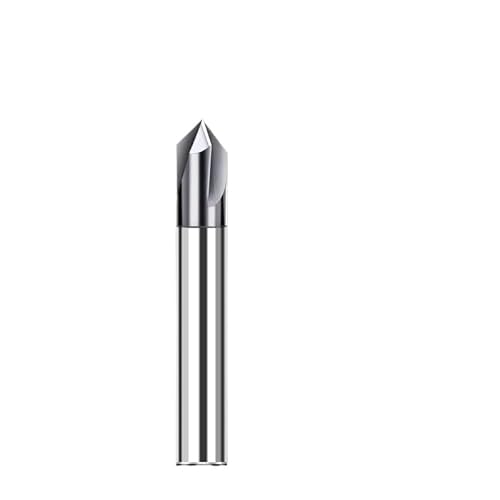 1 stück 1-20mm Fase Schaftfräser 90 120 Grad 3 Flötenfräser Fase Werkzeuge Hartmetall Verlängern Aluminium CNC Maschine Fräser(For Aluminum,D20XR90X100LX3F) von MULONGOR