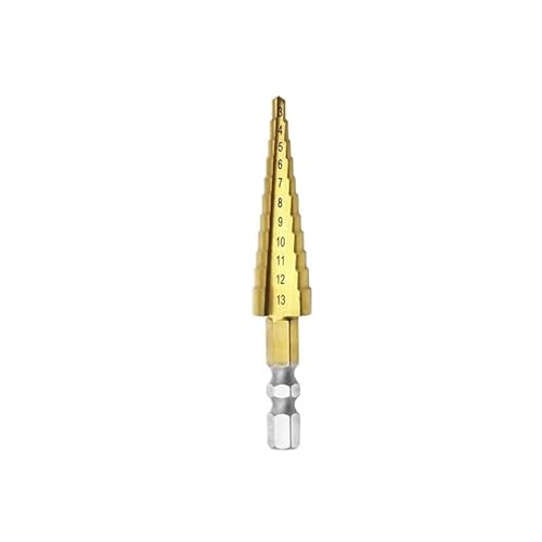 1 stück 3-13 MM Hex Titan Stufenkegelbohrer Lochschneider HSS 4241 for Blech Holzbohren Hochwertige Elektrowerkzeuge 1 stück 3-13 MM Hex Titan Stufenkegelbohrer Lochschneider HSS 4241 for Blech Holzbohren Hochwertige Elektrowerkzeuge von MULONGOR