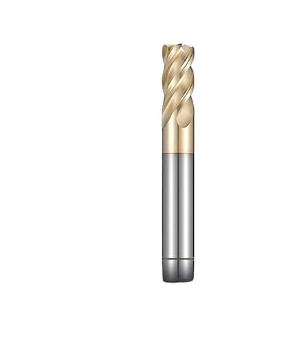 1 stück 4F Wolframstahl-Hartmetallfräser Titanlegierung Ungleiche geteilte Kante Rundkopf-Schaftfräser CNC-Bearbeitungszentrum(12R0.5x12Dx100L) von MULONGOR