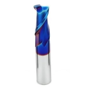1 stück 55 °/65 ° Fräsen Hartmetall-schaftfräser aus legiertem Wolframstahl, Schneidwerkzeug, 2/4 Flöten, for CNC-Bearbeitung, Beschichtung, flacher Schaftfräser(D12xD12x45x100L,1pc HRC65 2F) von MULONGOR