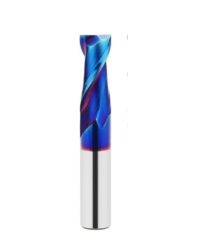1 stück 55 °/65 ° Fräsen Hartmetall-schaftfräser aus legiertem Wolframstahl, Schneidwerkzeug, 2/4 Flöten, for CNC-Bearbeitung, Beschichtung, flacher Schaftfräser(D20xD20x45x100L,1pc HRC65 2F) von MULONGOR