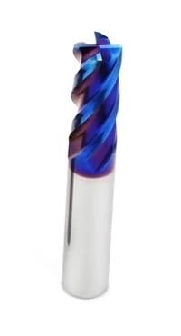 1 stück 55 °/65 ° Fräsen Hartmetall-schaftfräser aus legiertem Wolframstahl, Schneidwerkzeug, 2/4 Flöten, for CNC-Bearbeitung, Beschichtung, flacher Schaftfräser(D20xD20x45x100L,1pc HRC65 4F) von MULONGOR