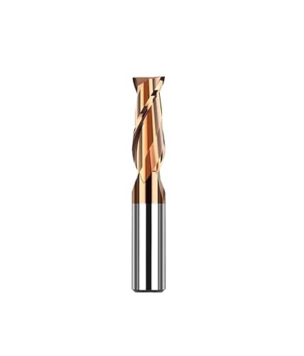 1 stück D0.5-d18 Hartmetall-schaftfräser Schneidwerkzeug for CNC-bearbeitung Legierungsbeschichtung Flachmetallfräser 2/4 Flöten Wolframstahlfräser(1pc HRC65 2F,D14xD14x100L) von MULONGOR