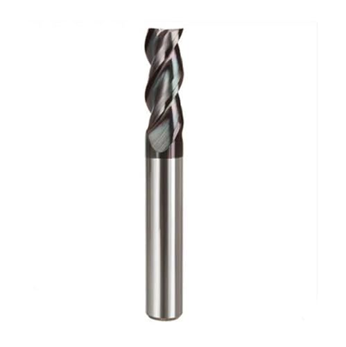 1 stück HRC 65 Wolframstahl DLC-beschichtung Flachfräser Hartmetall-schaftfräser Vertikalfräswerkzeug for AL Kupfer Aluminium(D5.0-13L-3F-4D-50L) von MULONGOR