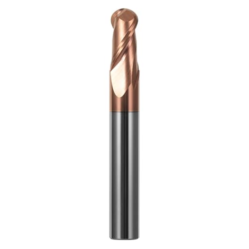 1 stück R0.5 1/2/3/4/6/10mm HRC55 2 Flöten Kugelkopffräser Wolframkarbid-Fräser Fräser Fräswerkzeug Schneiden(R5X20XD10X200L) von MULONGOR
