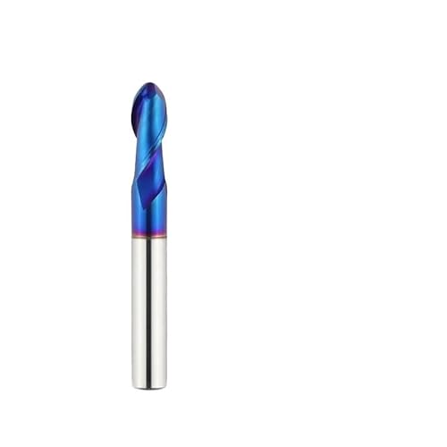 1 stück R0.5-R10 Kugelkopffräser Hartmetall CNC Fräser Fräsen 2 Flöte CNC Drehmaschine Werkzeug(HRC65,R10xD20x100L) von MULONGOR