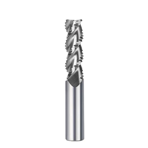 1 stücke Schruppen Schaftfräser 4 Flöten Fräser Bits 6-20mm HSS Schneidwerkzeug Fräser CNC Fräsen Bearbeitung Metall Stahl Aluminium(9x10x22x72) von MULONGOR