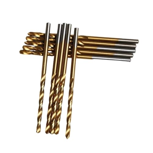 10 stücke 1-10 MM Micro High Speed ​​Stahl HSS Titan Beschichtet Zylinderschaft Mini Spiralbohrer Bits Elektrische Bohrmaschine Rotary Power Tools(10mm) von MULONGOR
