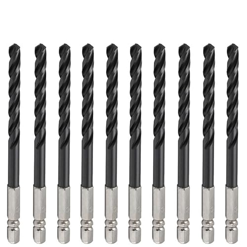 10PCS 3mm-6,5mm M35 HSSCO Kobalt TiAlN Bohrer Bits 3 Flöten Twist Bit for Edelstahl schnell Ändern (3/3,2/4/4,2/4,5/5/6/6,5mm)(3mm 10pc) von MULONGOR