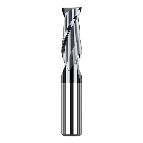 1PC D0.5-d20 1 2 3 4 5 6 8 10 12mm HRC45 Hartmetall-Flachfräser Legierungsbeschichtung Fräser CNC-Bearbeitungswerkzeug 2 Flöten Schaftfräser for Metall(D8xD8x150L) von MULONGOR