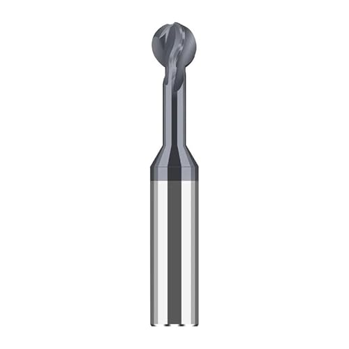 1pv R0.75-R6 Ball T-förmiger Bogenfräser Lollipop-Schaftfräser Ball T-Schlitz-Schaftfräser Vollhartmetall-CNC-Fräser for Stahl, Aluminium, 3D(For steel,D4R2) von MULONGOR