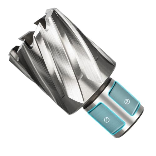 5/6/7/11 Stück HSS Kernbohrer Ringschneider 3/4 Zoll Weldonschaft Hohlbohrer Set Magnetbohrer for Edelstahl Metall(11pcs A) von MULONGOR