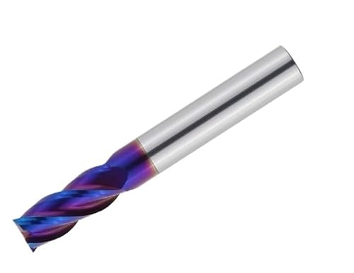 5 Stück D0.5-d18 Hartmetall-Schaftfräser Schneidwerkzeug for CNC-Bearbeitung Legierungsbeschichtung Flachmetallfräser 2/4 Flöten Wolframstahl-Fräser(5pcs HRC65 2F,D10xD10x75L) von MULONGOR