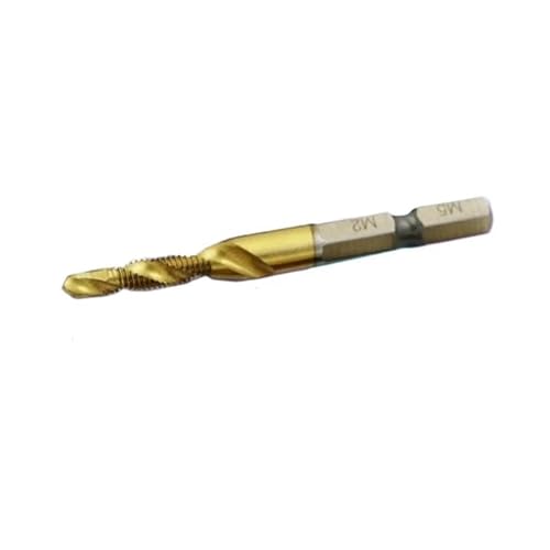 6 STÜCKE M3 M4 M5 M6 M8 M10 fit Metall Titan M2 Sechskantschaft Handgewindebohrer HSS Schraube Spiralspitze Gewinde Metrische Stecker Bohrer fit Metall Stahl(M6) von MULONGOR