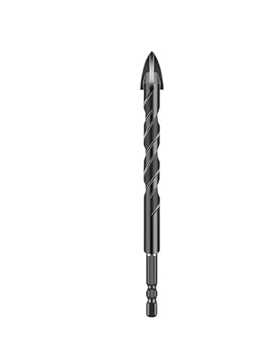 7/5 STÜCKE 3-12mm Mauerwerksbohrer Betonbohrer for Ziegel/Kunststoff/Glas/Fliesen/Schwarz Sechskantschaft Fliesenbohrer Werkzeuge(12mm) von MULONGOR