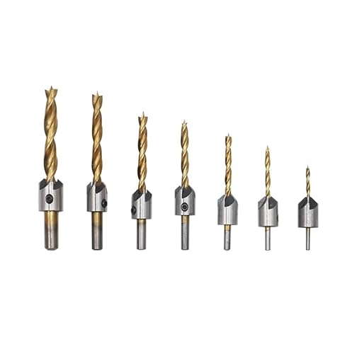 7 stücke 3mm 4mm 5mm 6mm 7mm 8mm 10mm HSS Titan Senker Bohrer bit Bohrmaschine Fase Reibahle Holzbearbeitung Power Tools 7 stücke 3mm 4mm 5mm 6mm 7mm 8mm 10mm HSS Titan Senker Bohrer bit Bohrmaschine Fase Reibahle Holzbearbeitung Power Tools von MULONGOR