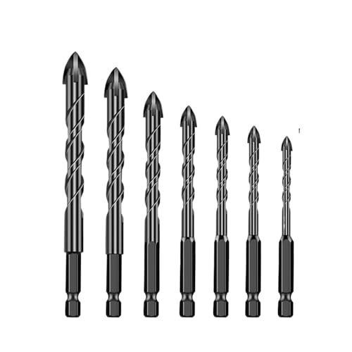 7 stücke 3mm Bis 12mm Hex Fliesen Bohrer for Glas Beton Keramik Dreieck Loch Opener Für 7 stücke 3mm Bis 12mm Hex Fliesen Bohrer for Glas Beton Keramik Dreieck Loch Opener Für von MULONGOR
