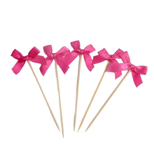 Cupcake-Topper mit rosa Schleife, Geburtstagsdekoration, Schleifen-Themenparty-Dekoration, Brautparty, Junggesellenabschied, Brautparty, Junggesellinnenabschied, Kuchenaufsätze, 30 Stück Cupcake-Topper mit rosa Schleife, Geburtstagsdekoration, Schleifen-Themenparty-Dekoration, Brautparty, Junggesellenabschied, Brautparty, Junggesellinnenabschied, Kuchenaufsätze, 30 Stück von MUMQAQ
