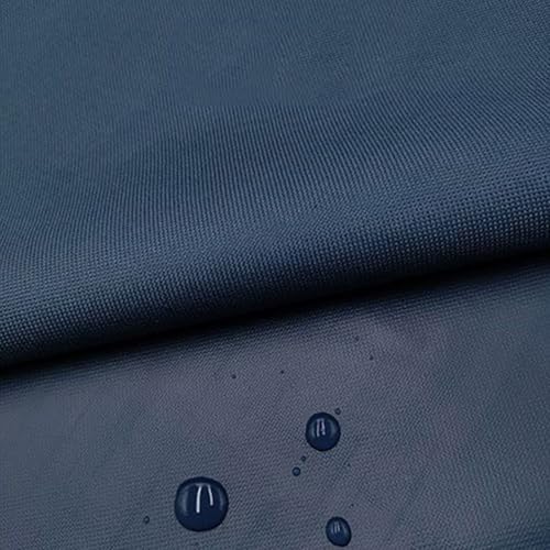 600D wasserdichter Segeltuchstoff, Meterware, 50 x 150 cm, Polster-Polyester-Material, Oxford-Stoff für Auto, Boot, Markise, Kissen, Möbelbezug (Marineblau) von MUMUXIAO