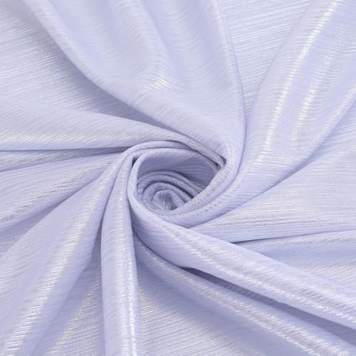 Glänzender Elastan-Strickstoff, Meterware, 160 cm breit, atemberaubendes Schneidermaterial für Heimwerker, Handwerk, Nähen, Kostüm, Party-Dekoration (Silber) von MUMUXIAO