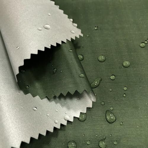 Leichtes, wasserdichtes Polyestergewebe, UV-Schutzmaterial, Meterware, 150 cm breit, Outdoor-Polsterstoff für Zelt, Markise, Sonnenschutz, Futter (Armeegrün) von MUMUXIAO