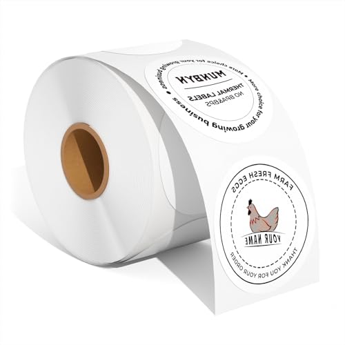 MUNBYN 50mmx50mm Runde Thermo-Etiketten, bunte Thermo-Aufkleber für Einmachgläser, Backen, 150/1 Rolle Rot und Blau MUNBYN 50mmx50mm Runde Thermo-Etiketten, bunte Thermo-Aufkleber für Einmachgläser, Backen, 150/1 Rolle Rot und Blau von MUNBYN