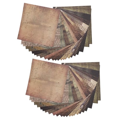 48 Blätter Sammelalbumpapier, Retro -Handwerkspapier, Album -Hintergrundpapier, geeignet für handgefertigte Zeltdekorationen und Handwerksverpackungen 48 Blätter Sammelalbumpapier, Retro -Handwerkspapier, Album -Hintergrundpapier, geeignet für handgefertigte Zeltdekorationen und Handwerksverpackungen von MUNEFE
