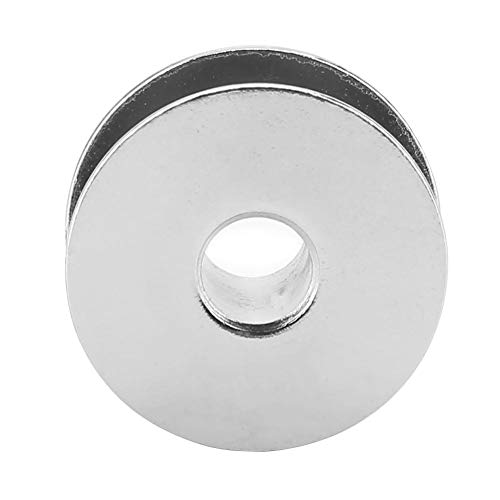 MUNEFE 100pcs Metal Bobbin, Sewing Bobbin, Sewing Machine, Suitable for Universal Industrial Sewing Machines (40264 Iron bobbin without holes) von MUNEFE