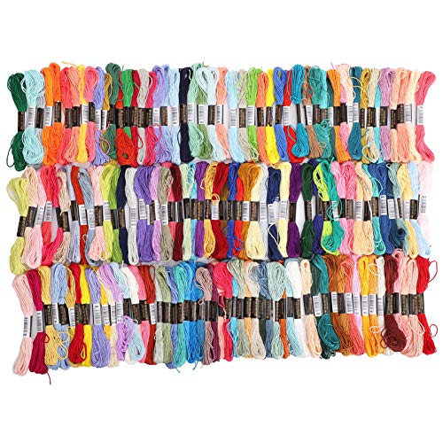 MUNEFE 150Pcs Embroidery Thread, Cross Stitch Thread, Cotton Embroidery Thread, Suitable for Embroidery Patterns, Embroidery, Etc MUNEFE 150Pcs Embroidery Thread, Cross Stitch Thread, Cotton Embroidery Thread, Suitable for Embroidery Patterns, Embroidery, Etc von MUNEFE