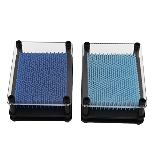 MUNEFE 2 Stück 3D Pin Art Spielzeug, 3D Pin Art Board Spielzeug, Interessante Blaue Pin Art Für Bürotisch Heimdekoration Geschenke MUNEFE 2 Stück 3D Pin Art Spielzeug, 3D Pin Art Board Spielzeug, Interessante Blaue Pin Art Für Bürotisch Heimdekoration Geschenke von MUNEFE