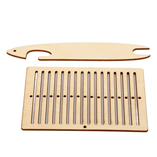 MUNEFE Loom Comb, Holz Hand Loom Set, Multi Weaving Loom Kit für Stricken Kunsthandwerk Armband Tasche Gürtel DIY Supplies von MUNEFE