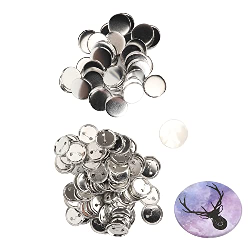 MUNEFE Taste machen Vorräte, runde Metallabzeichen Taste Kit, Pin zurück Taste Teile für Taste Pin -Maschine Abzeichen Drücken Sie Teile. Teile machen (50 mm) von MUNEFE