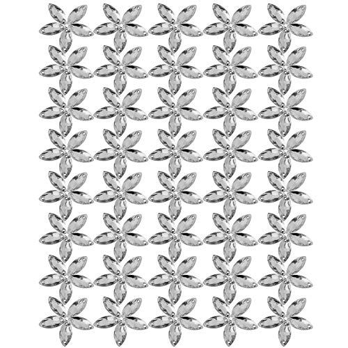 Munefe 200pcs Horse Eye Crystal, Acrylknopf Flatback -Kristall, Flachback -Nähen glänzender Kristall, geeignet für die Herstellung von Halsketten, Armbändern usw. (7 * 15mm Eye shape) von MUNEFE