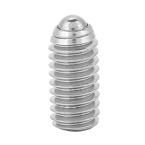 Munefe 20pcs Federkugel Kolbenschraube, Kolbenkolben und Schrauben, Kugelpunktfeder -Federklotz für Schmiergeräte, pneumatische Werkzeuge und verwandte Produkte (M3*8(20PCS)) von MUNEFE