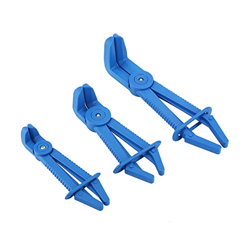 Munefe 3PCS -Schlauchklemme, Schlauchklemme aus Zange, Kraftstoffleitungsklemmen für Kraftstoffrohrlinie, Bremsschlauch, Heizung und Kühler usw. (Blue) von MUNEFE