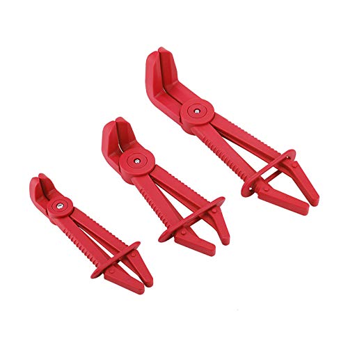 Munefe 3PCS -Schlauchklemme, Schlauchklemme aus Zange, Kraftstoffleitungsklemmen für Kraftstoffrohrlinie, Bremsschlauch, Heizung und Kühler usw. (Yellow) von MUNEFE