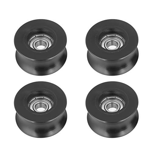 Munefe 4pcs U -Typ Rillenscheibe, Führungsrolllager, U -Rillen -Rollenrad für Hardware -Türen Munefe 4pcs U -Typ Rillenscheibe, Führungsrolllager, U -Rillen -Rollenrad für Hardware -Türen von MUNEFE