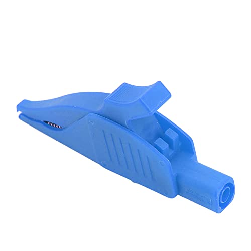Munefe Alligator Elektrischer Clip, Testsonde Isolierte Alligator -Krokodil -Clip -Klemmen, Alligator -Clip -Adapter -Extender für die Autobatterie (Blau) von MUNEFE