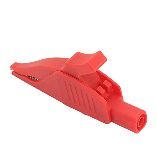 Munefe Alligator Elektrischer Clip, Testsonde Isolierte Alligator -Krokodil -Clip -Klemmen, Alligator -Clip -Adapter -Extender für die Autobatterie (Rot) von MUNEFE