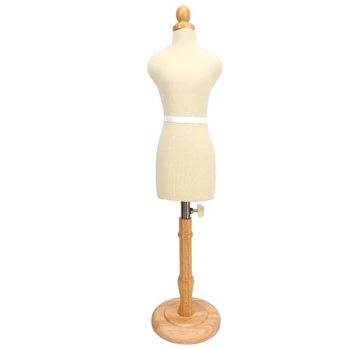 Verstellbare Schneiderpuppe, Schneiderpuppen-Torso-Kleiderform, Weiblicher Puppenkörper Mit Sockelständer Für Schneiderinnen-Kleiderschmuck(Style 1) von MUNEFE