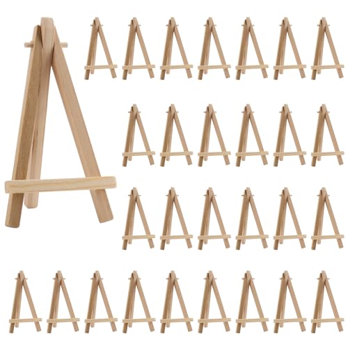 MUNGHOK 30 Stück 8 x 15cm Mini Staffelei Holz, Klein Staffelei Tischstaffelei Holz Bilderständer, Desktop Staffeleien zum Malen, Mini Holzstaffeleien für Hochzeit Geburtstag Party MUNGHOK 30 Stück 8 x 15cm Mini Staffelei Holz, Klein Staffelei Tischstaffelei Holz Bilderständer, Desktop Staffeleien zum Malen, Mini Holzstaffeleien für Hochzeit Geburtstag Party von MUNGHOK