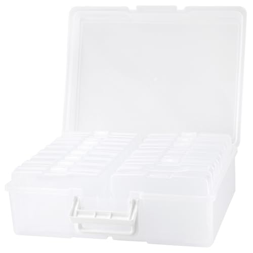 MUNGHOK 38x31x13cm Foto Aufbewahrungsbox, Foto Organizer Box mit 16 innere Box für Fotos, kunststoff Fotoboxen Aufbewahrung, Fotobox Aufbewahrungsbox für Bilder, Karten, Handwerk, Aufkleber, Schmuck MUNGHOK 38x31x13cm Foto Aufbewahrungsbox, Foto Organizer Box mit 16 innere Box für Fotos, kunststoff Fotoboxen Aufbewahrung, Fotobox Aufbewahrungsbox für Bilder, Karten, Handwerk, Aufkleber, Schmuck von MUNGHOK