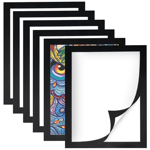 MUNGHOK 6 Stück Diamond Painting Rahmen 30 x 40 cm, Selbstklebend Diamant Malerei Bilderrahmen Schwarz, Innenmaß 25x35cm, Diamond Painting Zubehör Rahmen für Diamant Painting Bilderrahmen MUNGHOK 6 Stück Diamond Painting Rahmen 30 x 40 cm, Selbstklebend Diamant Malerei Bilderrahmen Schwarz, Innenmaß 25x35cm, Diamond Painting Zubehör Rahmen für Diamant Painting Bilderrahmen von MUNGHOK