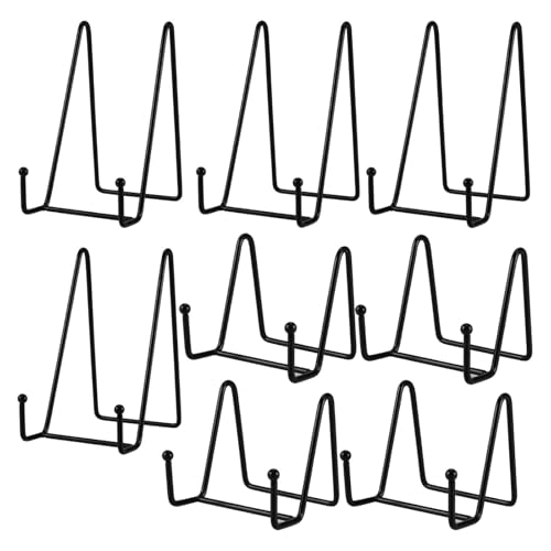 MUNGHOK 8 Stück Tellerständer Metall Schwarz, 8 cm und 15 cm Eisen Staffelei Aufsteller Display Ständer Metall Plattenhalter Dekorativer Bilderrahmen Ständer für Bilder, Teller, Kochbuch, Kunstwerke MUNGHOK 8 Stück Tellerständer Metall Schwarz, 8 cm und 15 cm Eisen Staffelei Aufsteller Display Ständer Metall Plattenhalter Dekorativer Bilderrahmen Ständer für Bilder, Teller, Kochbuch, Kunstwerke von MUNGHOK