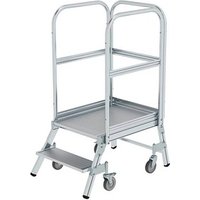 MUNK Podestleiter 50102 fahrbar alu 2 Stufen, H: 148,0 cm MUNK Podestleiter 50102 fahrbar alu 2 Stufen, H: 148,0 cm von MUNK