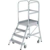 MUNK Podestleiter 50104 fahrbar alu 4 Stufen, H: 196,0 cm MUNK Podestleiter 50104 fahrbar alu 4 Stufen, H: 196,0 cm von MUNK