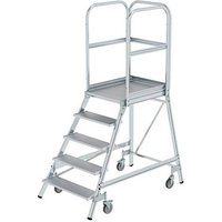 MUNK Podestleiter 50105 fahrbar alu 5 Stufen, H: 220,0 cm MUNK Podestleiter 50105 fahrbar alu 5 Stufen, H: 220,0 cm von MUNK