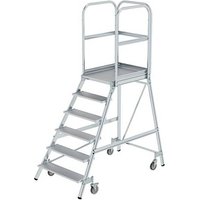 MUNK Podestleiter 50106 fahrbar alu 6 Stufen, H: 244,0 cm MUNK Podestleiter 50106 fahrbar alu 6 Stufen, H: 244,0 cm von MUNK