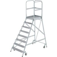 MUNK Podestleiter 50108 fahrbar alu 8 Stufen, H: 292,0 cm MUNK Podestleiter 50108 fahrbar alu 8 Stufen, H: 292,0 cm von MUNK